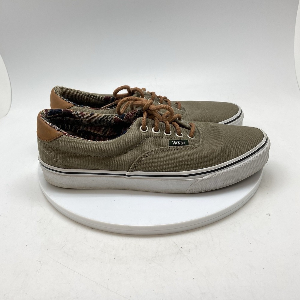 Vans Sneakers Mens 8.5 Womens 10 Era 59 721356 Brown‎ Canvas Skate Casual Shoes